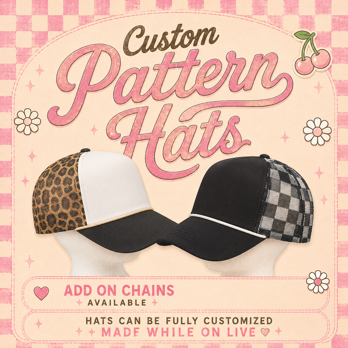 Custom Pattern Hat